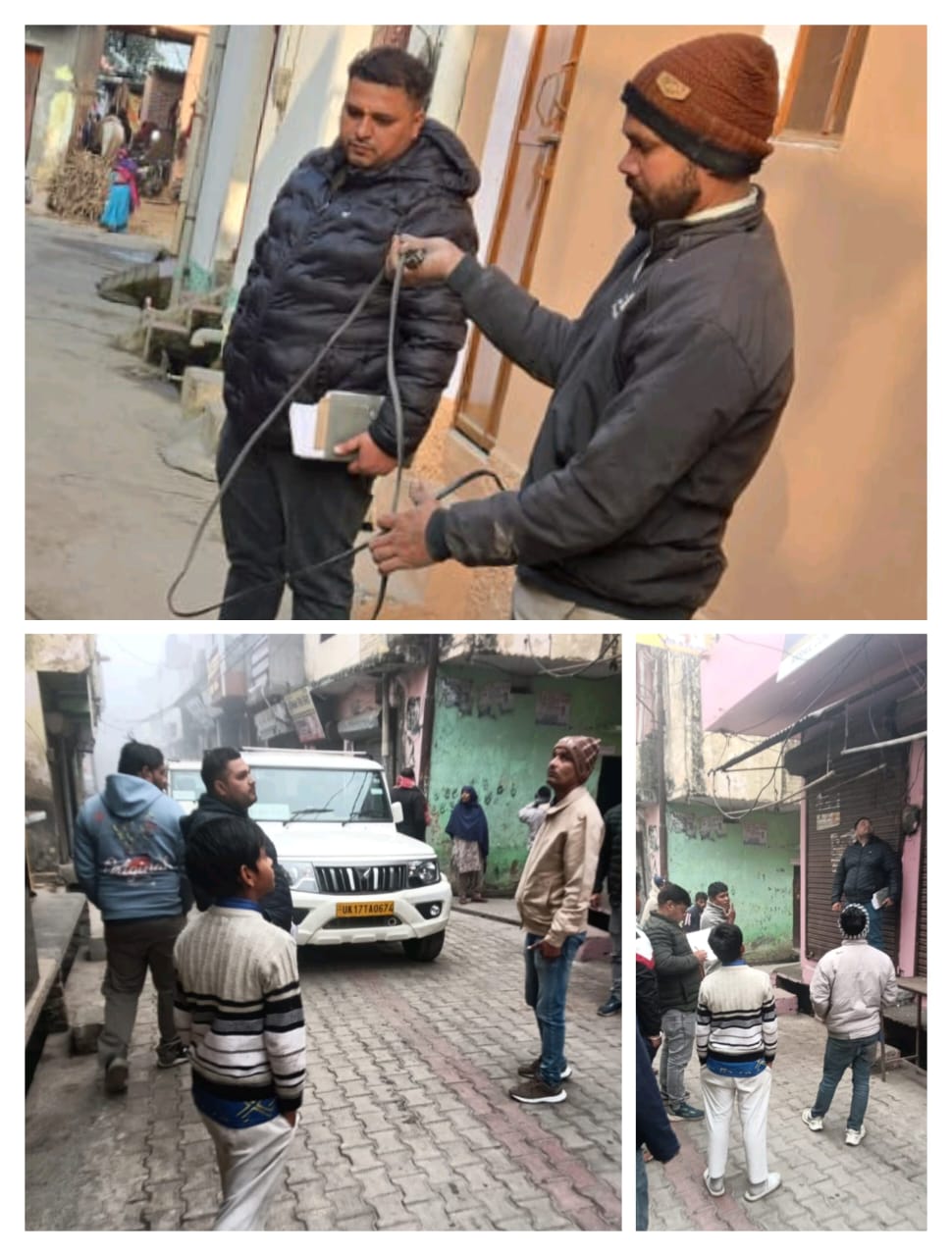 मंगलौर में यूपीसीएल की संयुक्त टीम द्वारा की गई छापेमारी, विद्युत चोरी करने वालों में मचा हड़कंप।